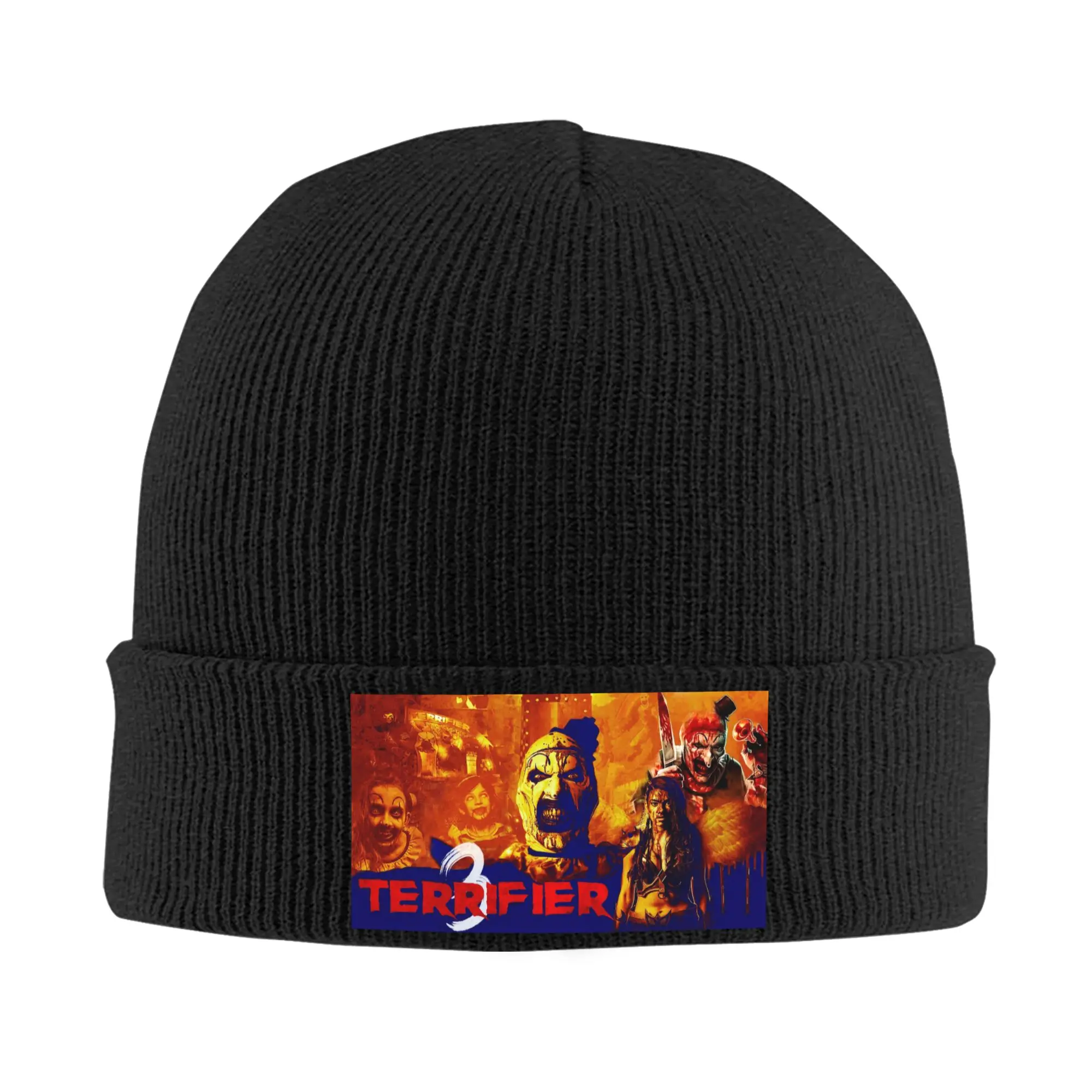 Horror Movie T-Terrifiers Beanie Cap Unisex Winter Warm Bonnet Femme Knitted Hat Fashion Outdoor Vintage Skullies Beanies Hats