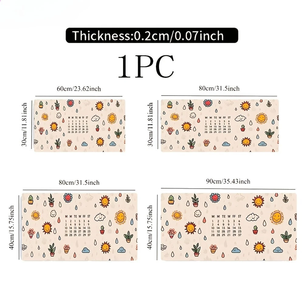 Cartoon patterns of sun, clouds, water droplets and potted plants enhance the comfort of the desktop love and deepspace