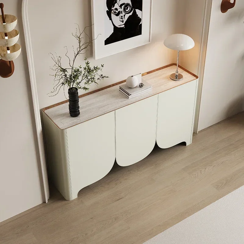 Tall Cream Nordic Shoe Cabinet White Waterproof Entryway Living Room Shoe Rack Hallway Luxury Zapatero Tela Furniture Home