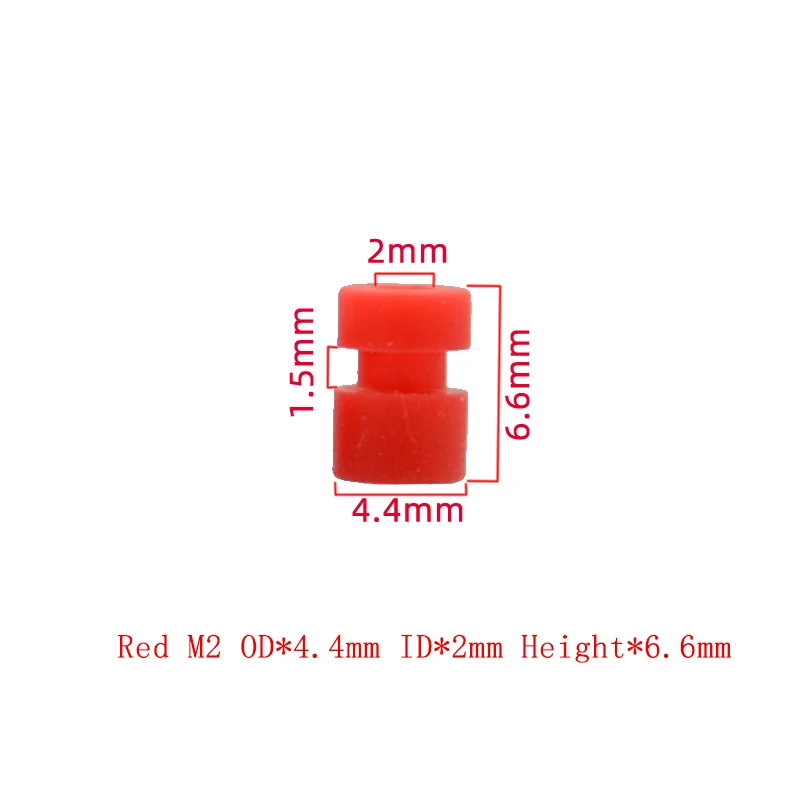 10PCS M2/M3 Gummi Stoßdämpfer Silikon Dämpfung Ball Anti-vibration Bälle Für FPV Drone Quadcopter Flug control F4 F7