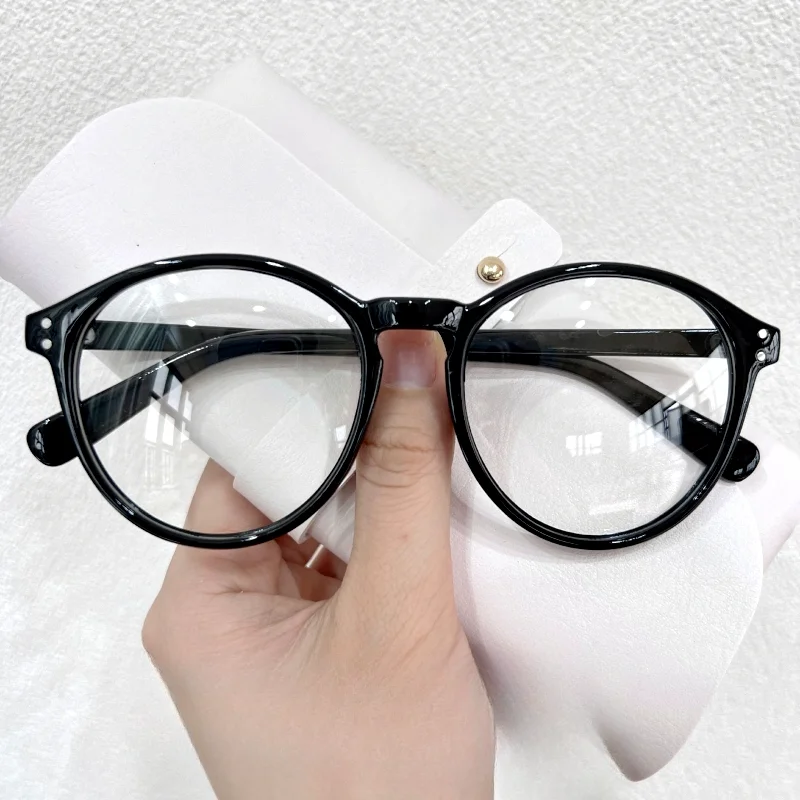 Women Ladies Fashion Round Myopia Glasses High Definition Transparent Eyeglasses Luxury Vintage Minus Diopter Near Sight Eyewear