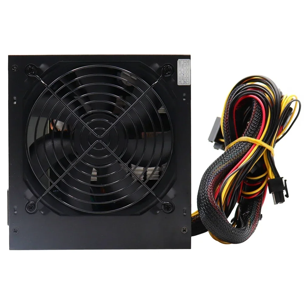 Alimentatore per computer 500W nominale 110V 220V ATX per giochi su PC Ventola da 120 mm Telaio da tavolo Fonte De Alimentacion