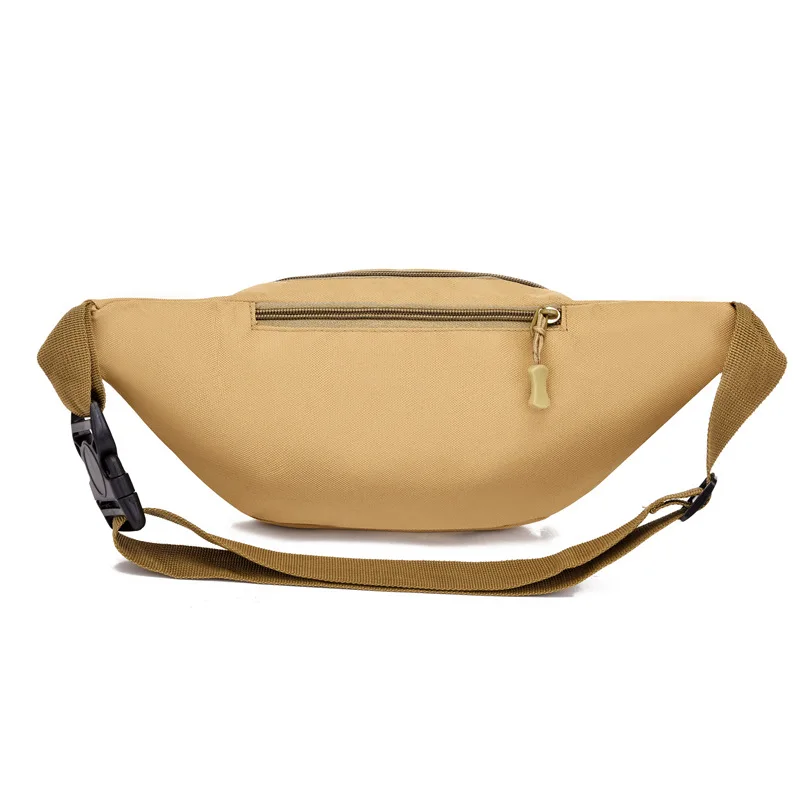 กระเป๋าคาดเอวผู้ชายแบบใหม่สี่ซิปหลายชั้น กระเป๋าคาดอกผู้หญิงสำหรับกิจกรรมกลางแจ้ง กระเป๋าใส่โทรศัพท์มือถือสำหรับเดินทาง