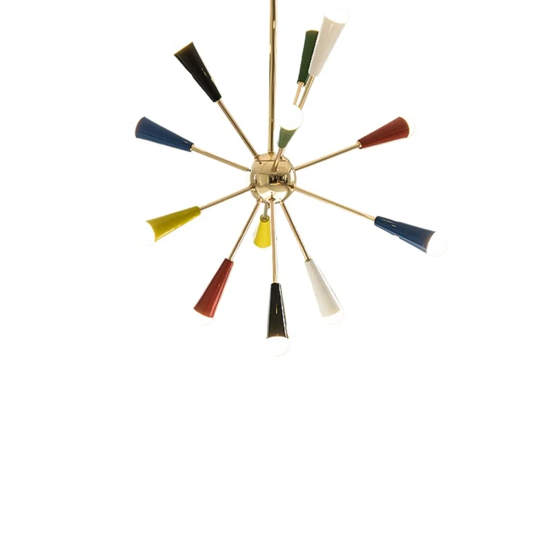

Color smoke lamp Bauhaus villa living room chandelier dining room bedroom