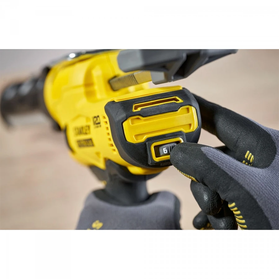 STANLEY 18V FATMAXV20 Cordless Electric Glue Gun 6 Speed Caulk Gun Doors and Windows Mounting Tool  (Tool Only) SFMCE600B