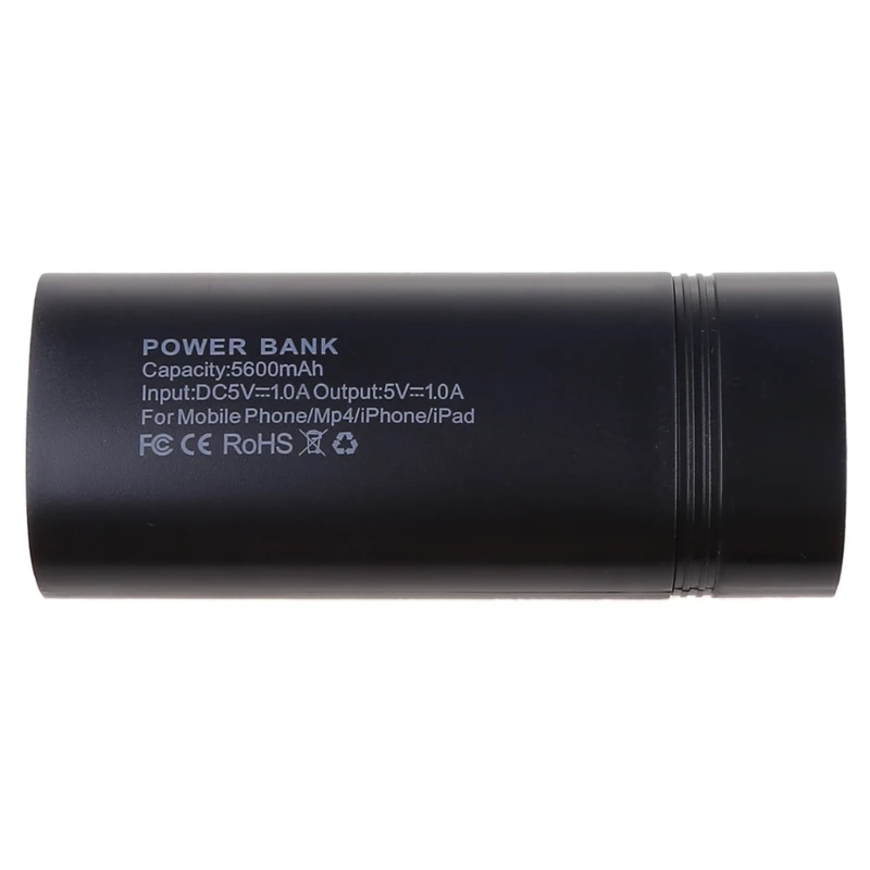 Mini porta USB profissional 2x 18650 suporte para carregador bateria caixa banco