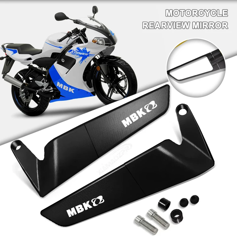 Easy Installation Motorcycle Wind Wing side Rearview Foldable For MBK Booster 50CC Spirit Nitro 50 50C Stunt Accessories