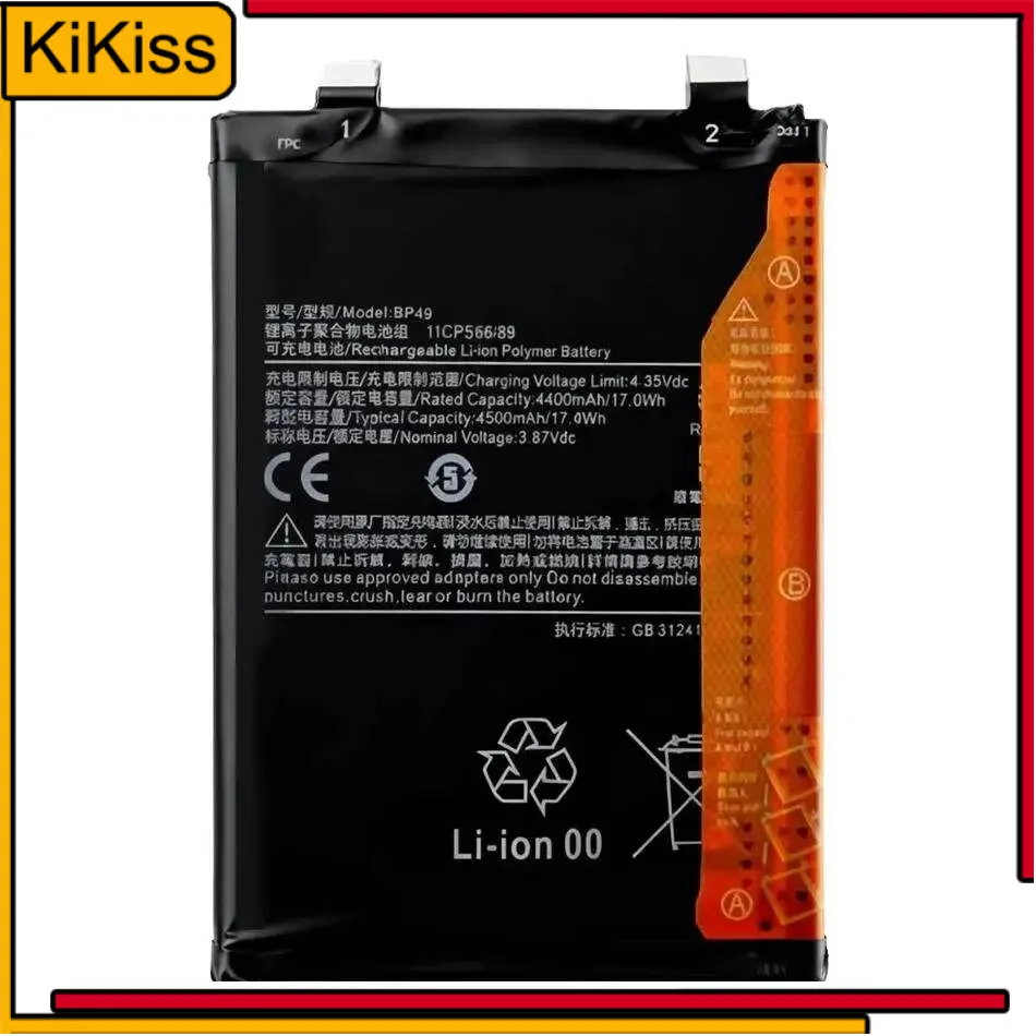 

Long-Lasting Performance BP49 For Xiaomi MI Poco F4 5G For Redmi K40S Mobile Phone Battery High 4500Mah