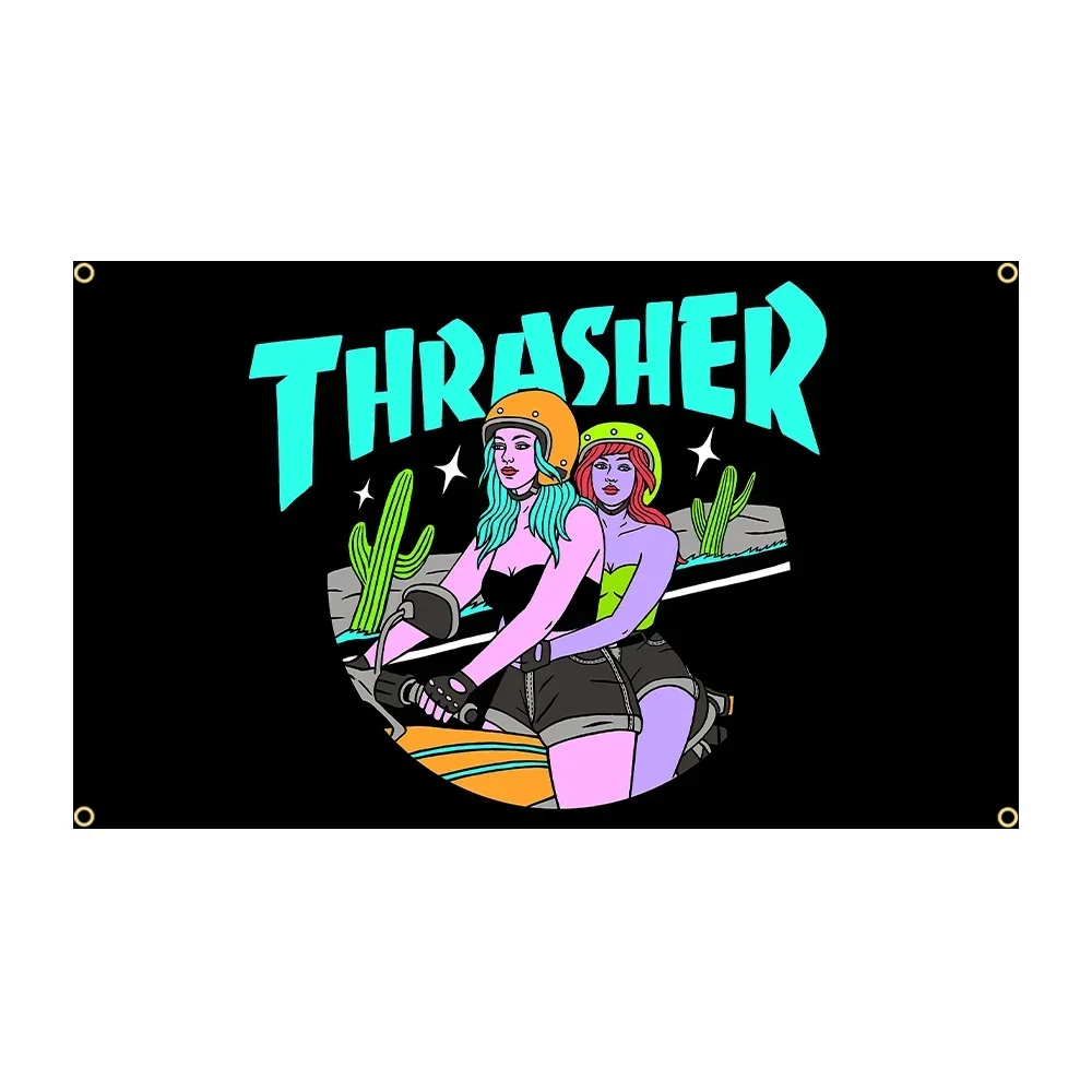 90x150cm 3X5FT  THRASHER  Flags Polyester Printed Banner For Decoration