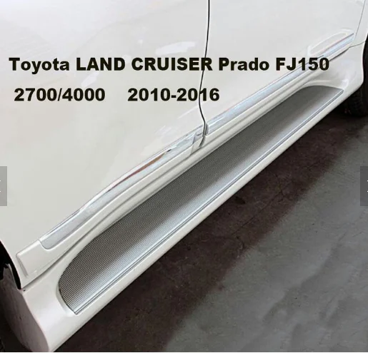 MAICTOP Aksesoris Mobil Suku Cadang Mobil 4x4 Langkah Samping Bar Langkah Samping Putih dan Hitam untuk Prado FJ150 2014