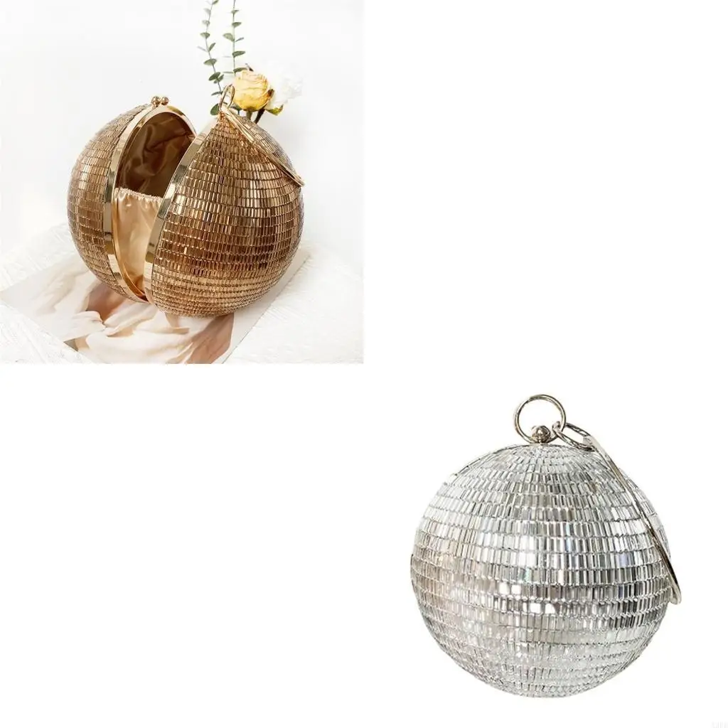 

Glittering Wristlet Purse Shoulder Bag Casual Handbag For Wedding Prom Event