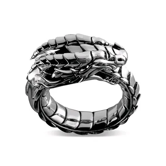 1pc norse mythologie draak nidhogg nationale wind amulet ring outdoor edc zelfverdedigingsring