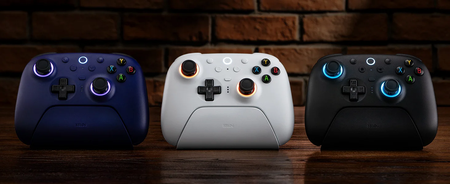 8BitDo Ultimate 2 GREEN Kabelloser Controller TMR Joysticks Update, Hall-Effekt-Trigger für PC, Windows 10,11 Android-Spiele – Detail 9