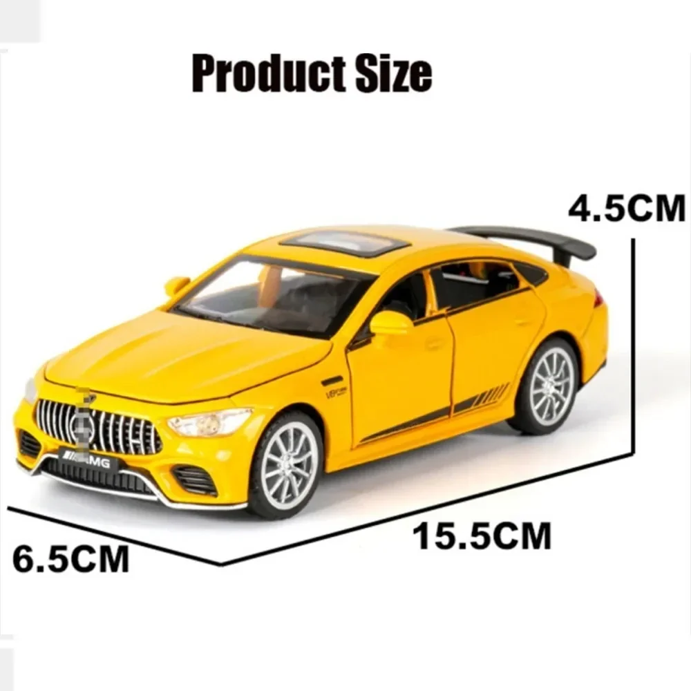 1:32 Benz AMG GT63 sports car Diecast Metal Alloy Model car Sound Light Pull Back Collection Kids Toy Gifts