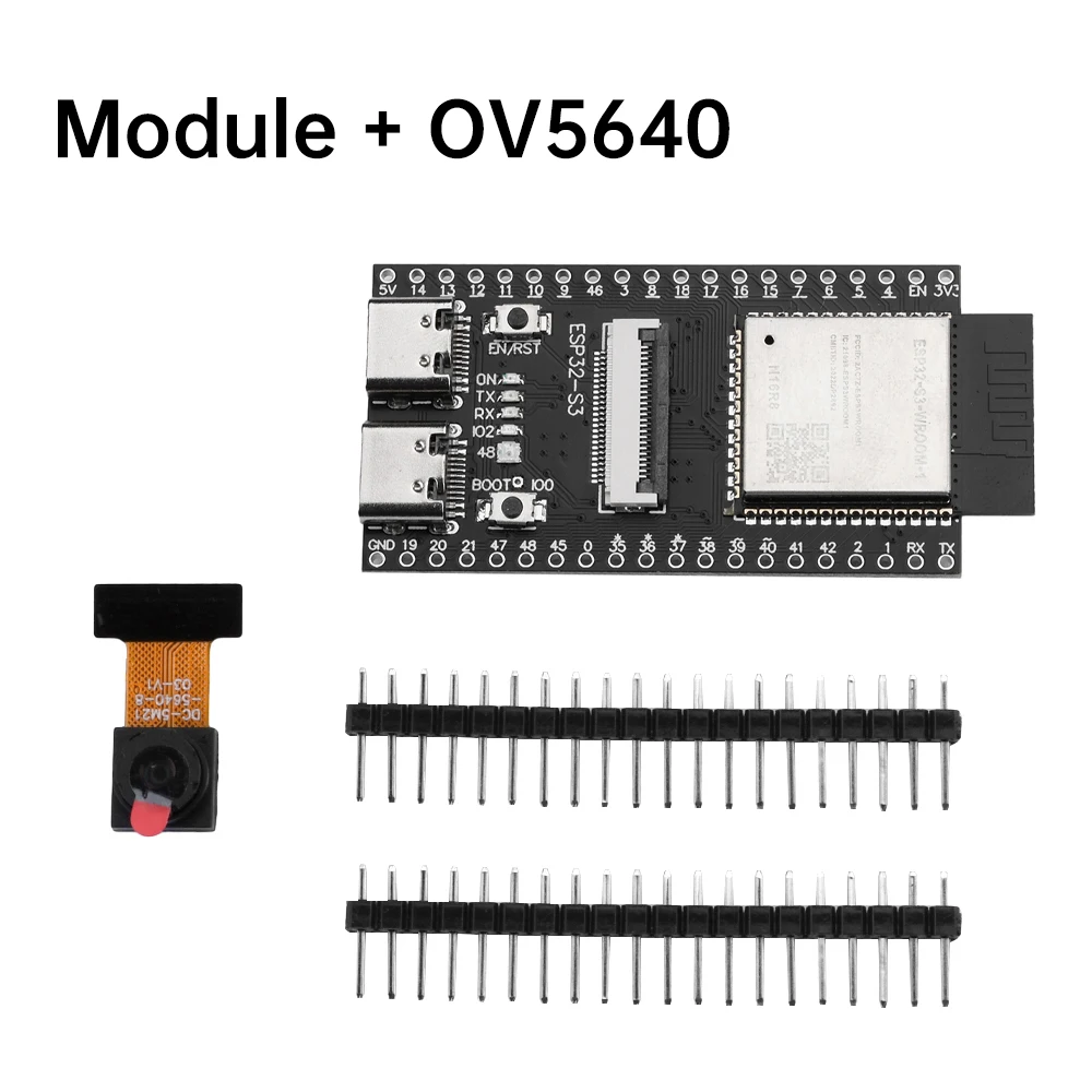 ESP32-S3 CAM Development Board WiFi Bluetooth Module On-board ESP32-S3-WROOM-1 N16R8 Module Dual TYPE-C Interface