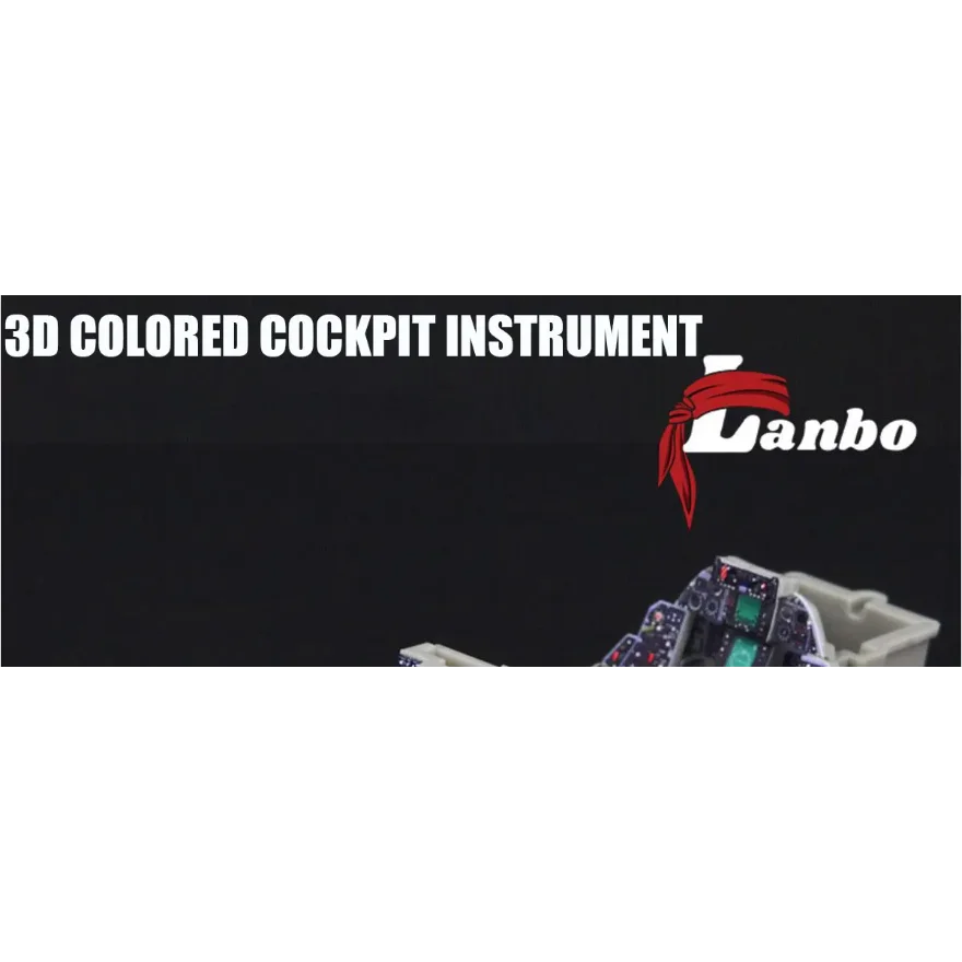 Plastic Upgrade accessories Color Cockpit Instrument Lanbo 3D 48103 F-14A Fighter Modification Adapted to TAMIYA 1/48 Scale