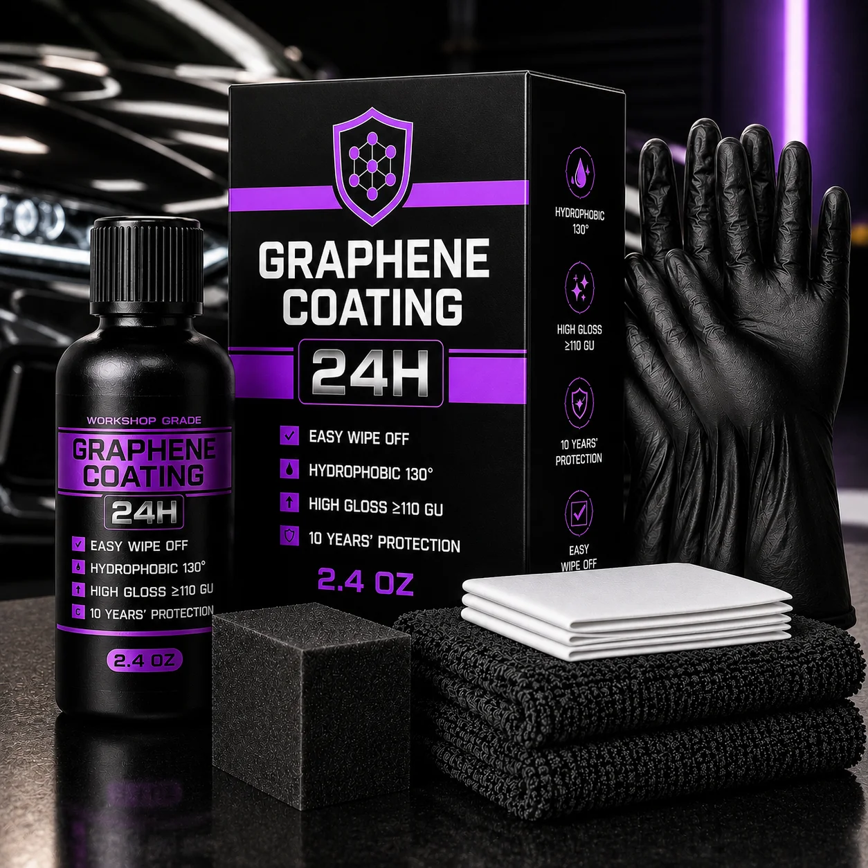 

Car Ceramic Nano Coating Agent Graphene Crystal Coating Hydrophobic Layer Car Polishing Paint Anti-Scratches Car Detailing