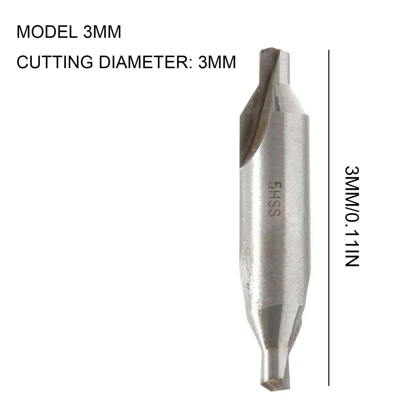 1/5 pz HSS punta per trapano centrale 60 gradi punte per trapano in metallo Set utensili elettrici foro di perforazione taglierina 4/5/6/8mm