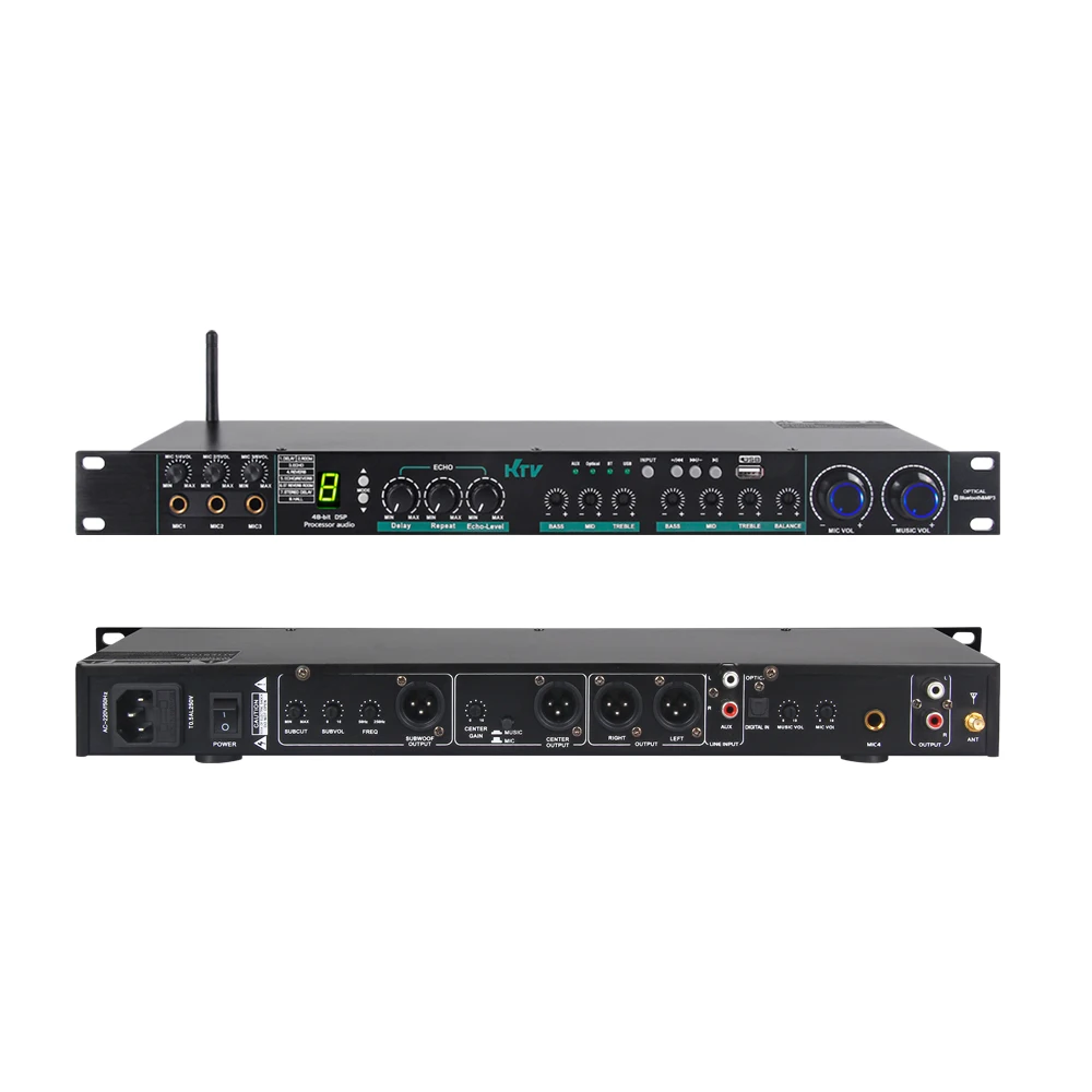 Paulkitson E-270 Professional Audio Processor 48Bit DSP Effects Processors บลูทูธคาราโอเกะเสียงระบบ