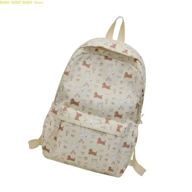

Q81A Japanese Styles Backpack Student School Bag Lovely Dogs Backpack for Daily