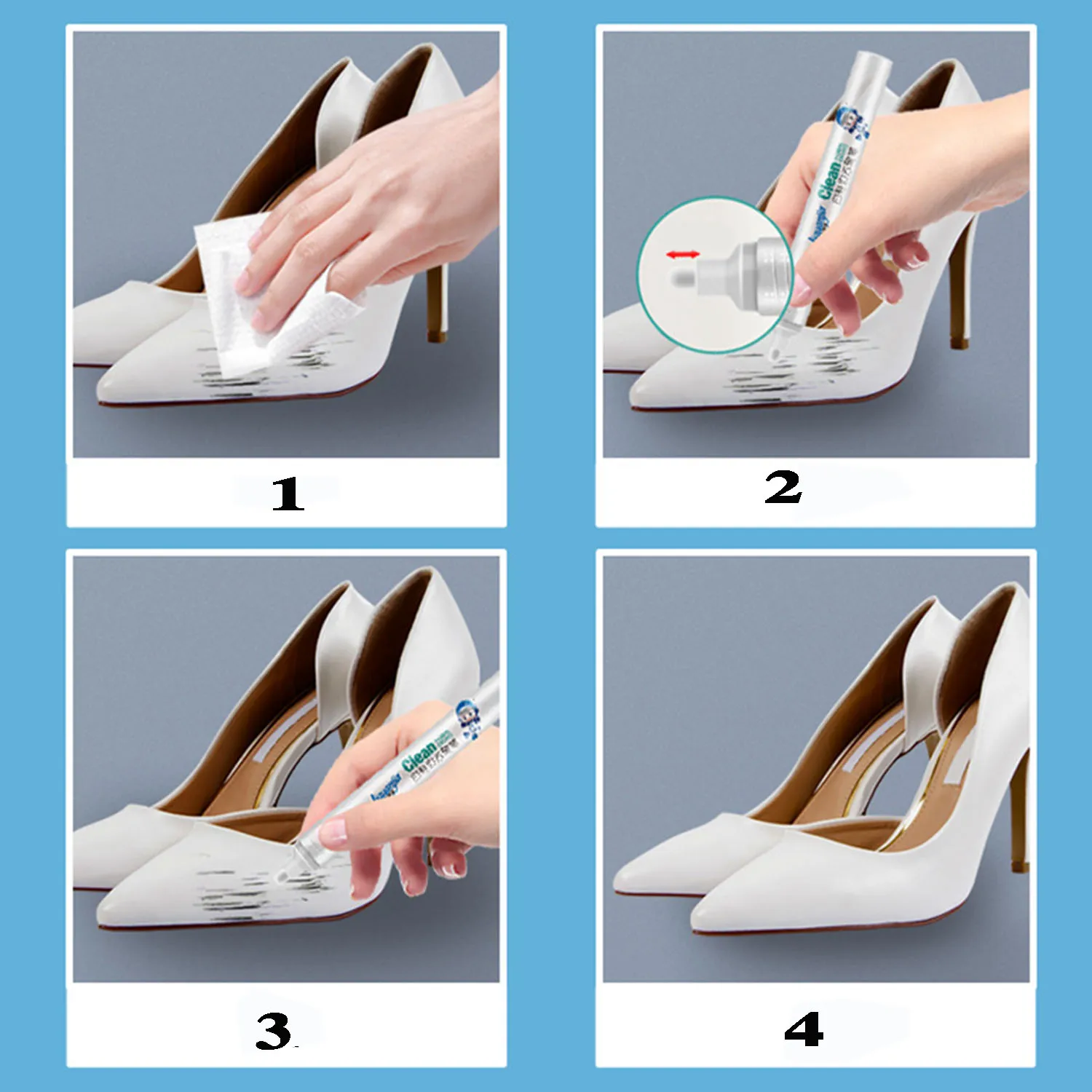 Stylo de Retrait de Chaussures SAF, Imperméable, Réparation de Baskets, Document Complémentaire, Blanc, Jaune, Livres de Blanchiment, 1 Pièce