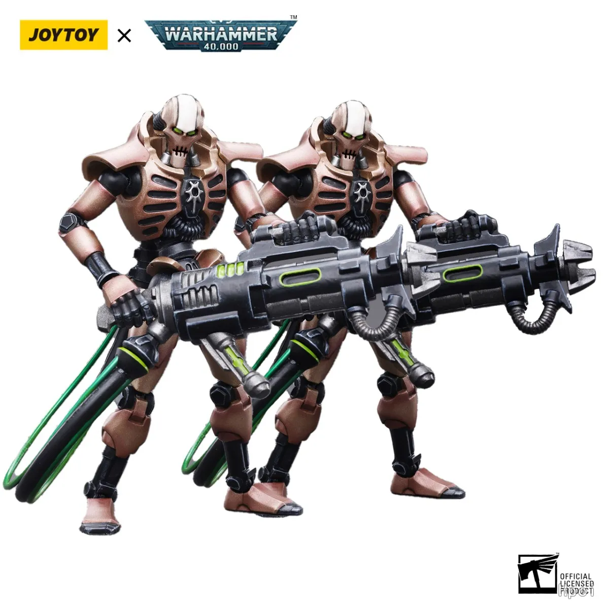 【Op voorraad】JOYTOY 1/18 Action Figure Warhammer 40K Necrons Szarekhan Dynastie Onsterfelijk met Tesla Carbine Model Speelgoed