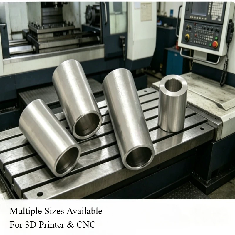 High Precision 304 Stainless Steel Bushing Non Threaded Round Spacer Hollow Cylinder Sleeve Pipe Inner Dia 10mm 12mm Hardware