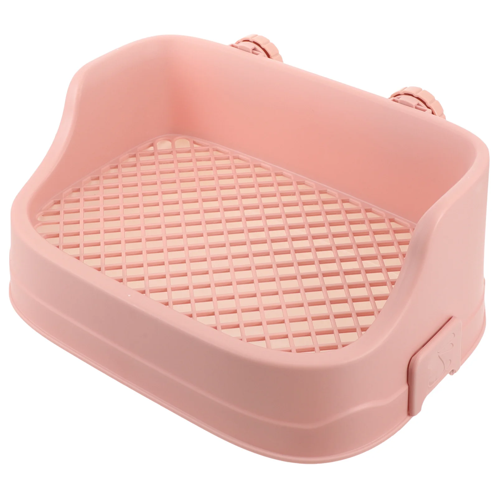 

Rabbit Litter Box Large Plastic Corner Potty Trainer for Small Animals Anti-Leak Design Mesh Base Bunny Guinea Pig Hamster