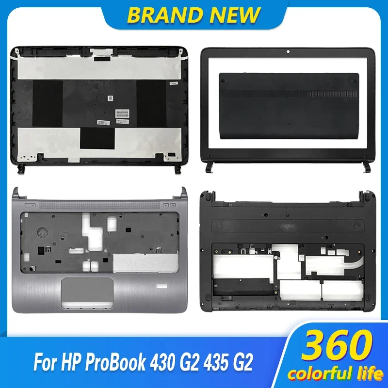 حافظة جديدة لجهاز HP Probook 430 G2 435 G2 للكمبيوتر المحمول LCD الغطاء الخلفي الإطار الأمامي العلوي العلوي السفلي حافظة Palmrest لوحة اللمس 768213 -001