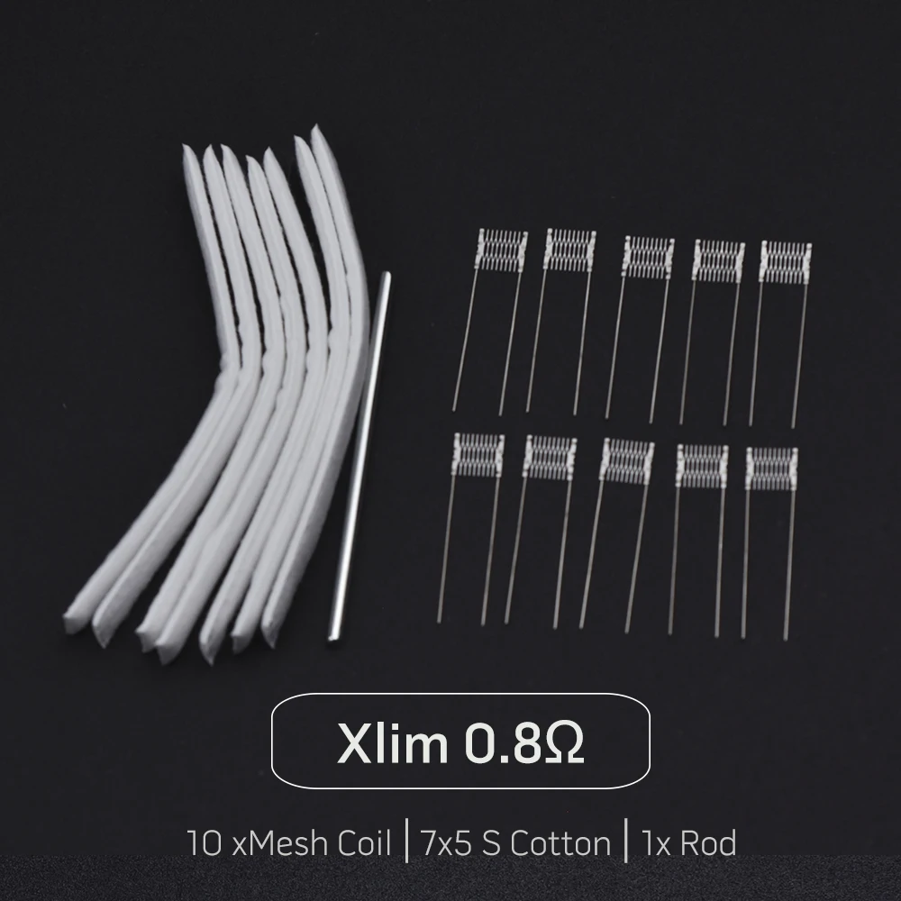 Rebuild Kit for GTX 0.8 OXVA Xlim V2 1.0 0.6 Mesh Resistance Wire 0.6-1.0ohm Coil Head DIY Repair Replacement Tool Set