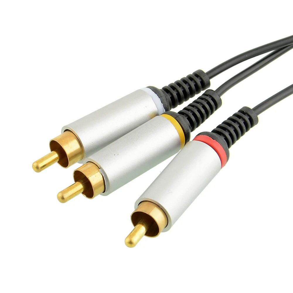 3m AV كابل RCA لسوني PSP 2000 3000 لعبة وحدة التحكم اتصال التلفزيون Ypbpr سلك كابل 3RCA 5RCA محول القابس تمديد الحبل
