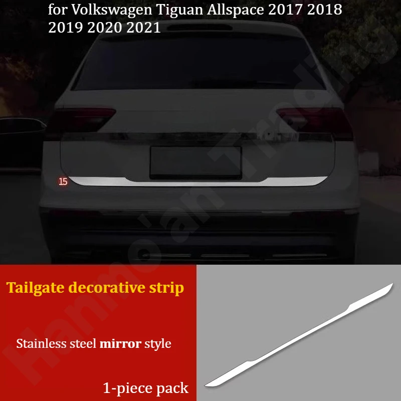 for Volkswagen Tiguan Allspace 2017~2021 Front bumper light strip/fog light anti-collision decorative strip/modified accessories view 6