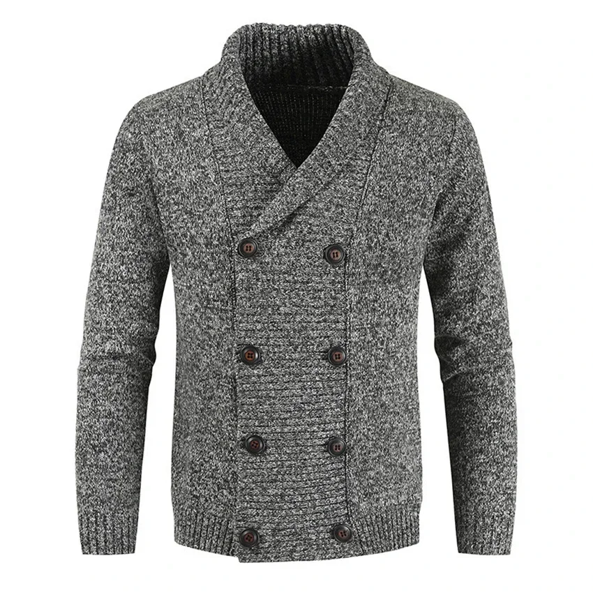 

Men's Cardigan Sweater NewThick Slim Fit Sweater Coat Solid Knitwear Spring Autumn Casual Mens Sweaters Clothing