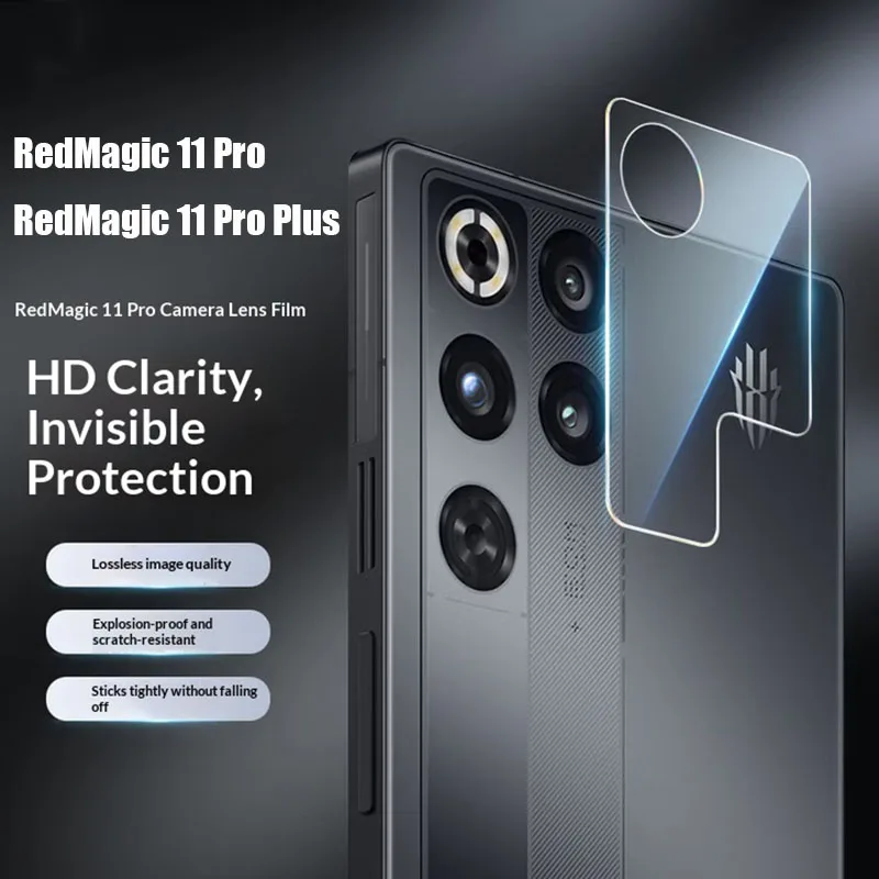 

3PCS Full Glue Camera Lens Glass for ZTE nubia RedMagic 11 Pro Plus Back Camera Protectors Film Lens Cover Tempered Glass