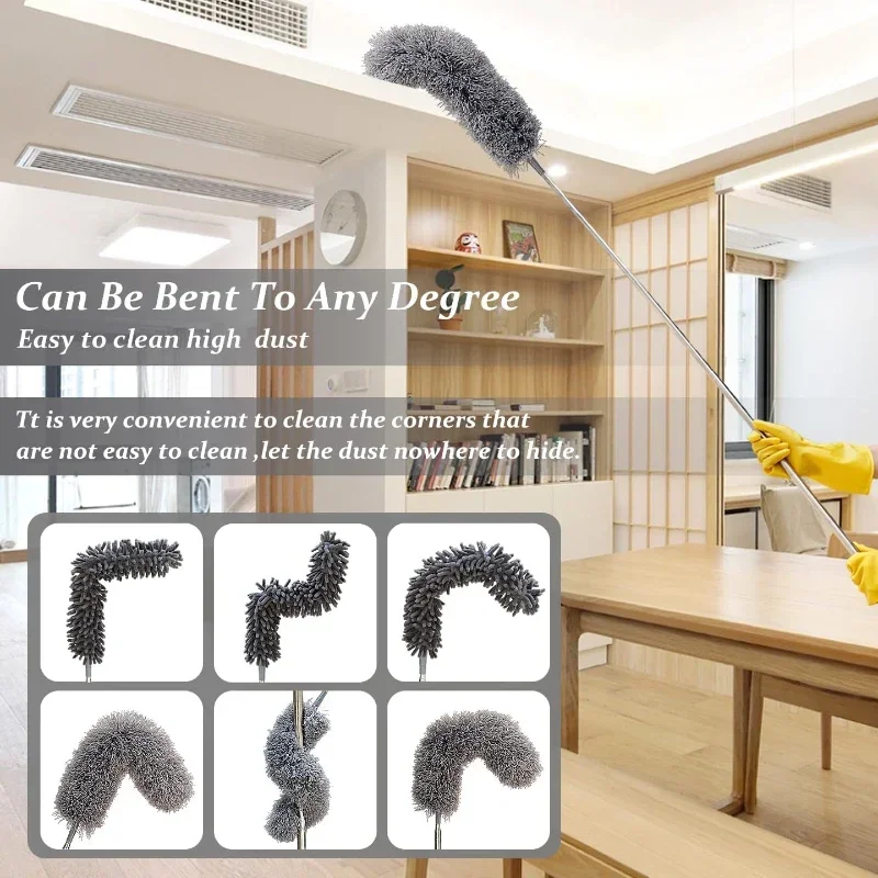 

4 шт./компл., щетка для пыли из микрофибры, выдвижная щетка для пыли, выдвижная щетка для чистки автомобиля, бытовой инструмент для чистки потолка
