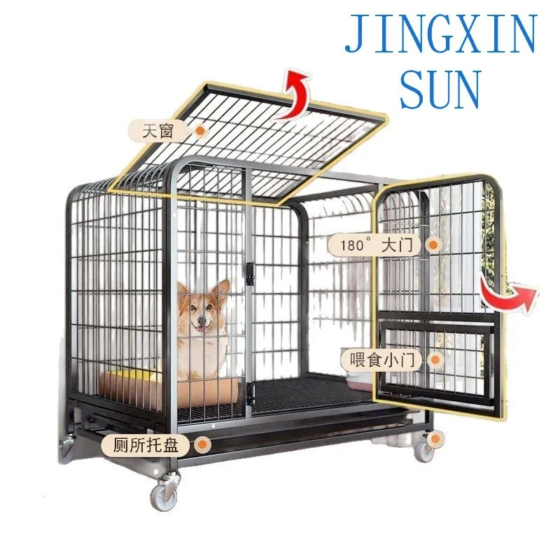 Dog Cage Small  Teddy Indoor with Toilet Medium