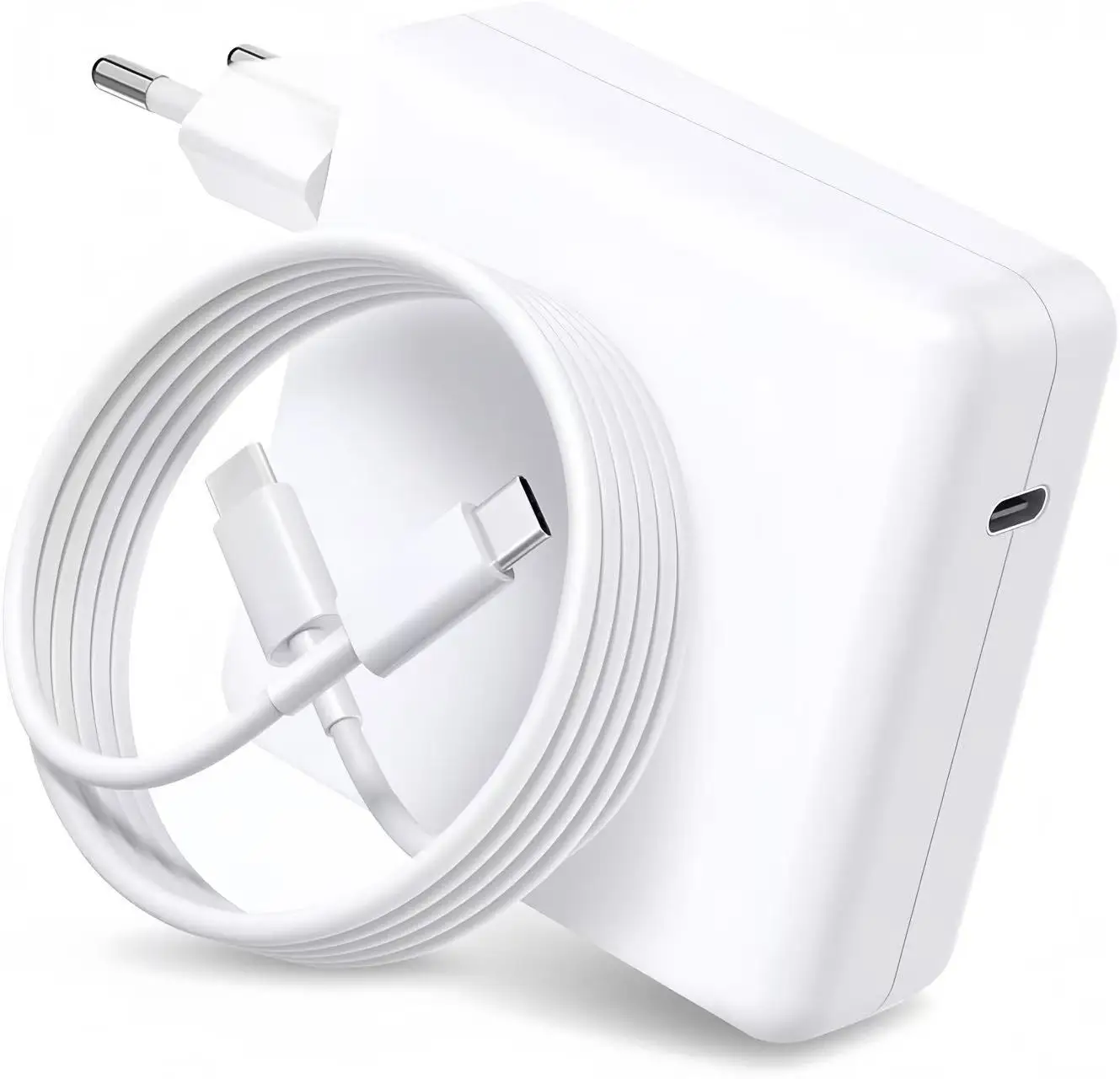 100W USB C Fast Charger Block with 1.8m Cable, for MacBook Pro/Air , iPad Pro, Galaxy, HP, Lenovo, Huawei, ASUS  Laptop Adapter