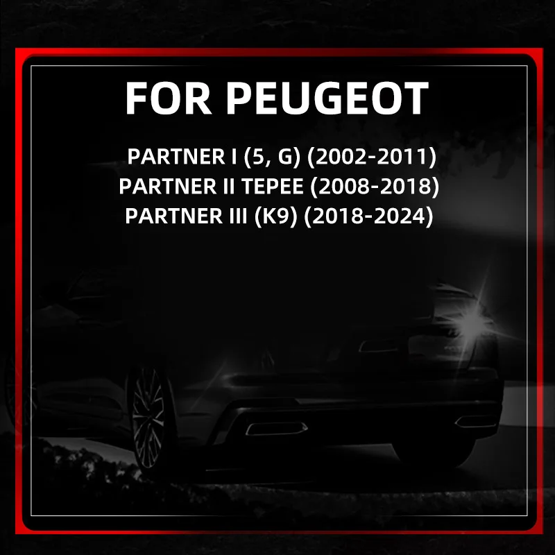 For Peugeot Partner MK1/2/3 Tepee K9 LED Reverse Light Blubs Backup Reversing Lamp Bulb 2002 2006 2010 2011 2017 2021 2022 2023