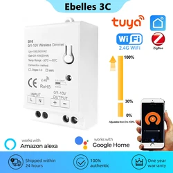 Tuya ZigBee WiFi LED Lights Dimmer Controller AC 100-240V 0/1-10V Smart Home APP Wireless Control Voice for Alexa Google Home