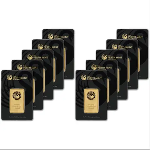 1 oz Australia Gold Bar A B C E Series Seal Packaging With An Independent Serial Number Brass Core Gold Block Holiday Gifts