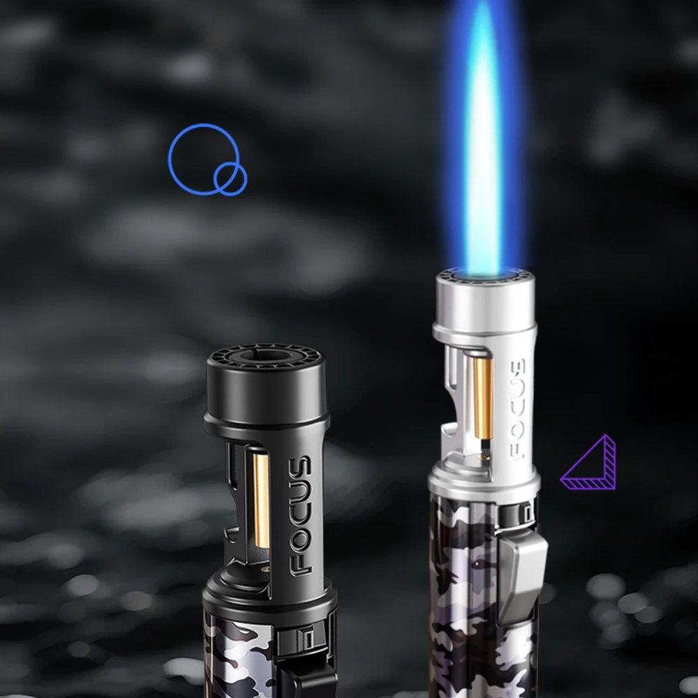 

High Temperature Direct Punch Moxibustion Cigar Special Spray Gun Lighter with Bottle Opener Portable Outdoor Barbecue Lighter