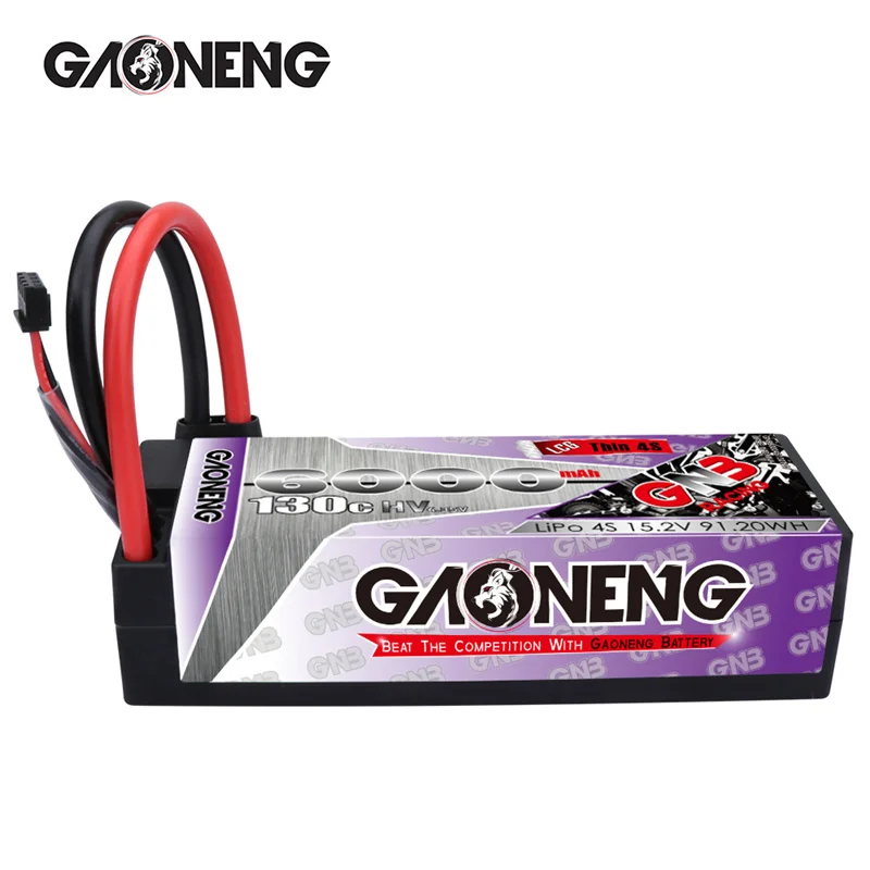 GAONENG GNB 15.2V 6000mAh 130C PLUS LiPo Battery For Remote Control Car Racing Spare Parts With Shell Upgrade LiHV 4S Battery