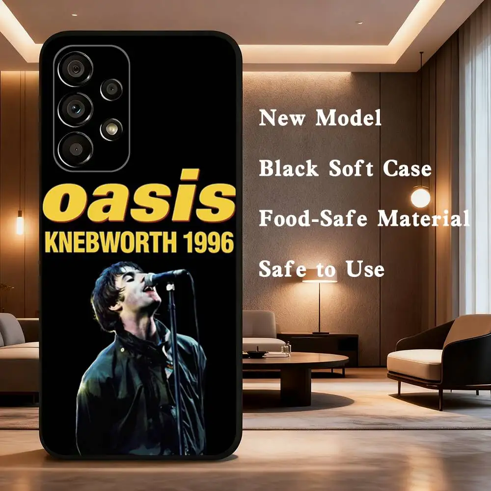 حافظة هاتف باند O-OasisS لهاتف سامسونج جالاكسي A73,31,32,72,41,53,52,71,22,5G,Note,J7,8,9 غطاء أسود ناعم