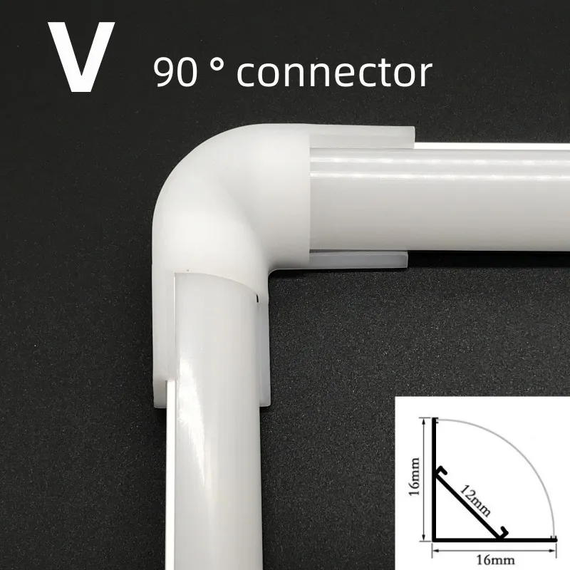 90/180 Degree angle connector, LED angle aluminum profile link, V profile connector U profile connector