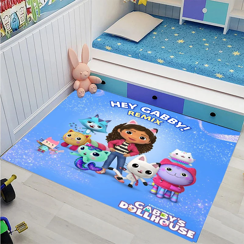 Funny Story G-Gabbys D0llhouse HD Carpet for Living Room Cartoon Kids Bedroom Sofa Doormat Floor Tapete Anti-slip Decor Alfombra