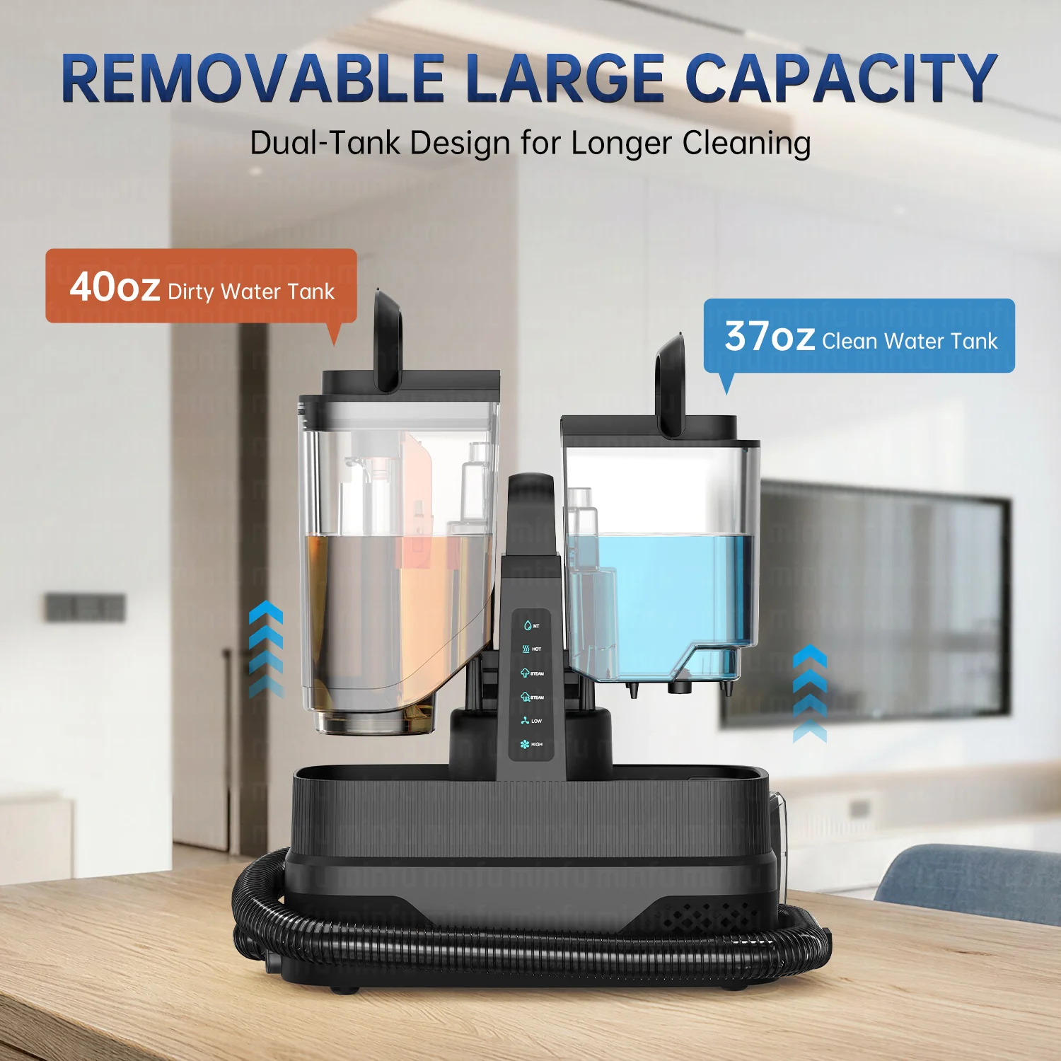 Newest Steam Carpet High Suction Vacuum Cleaner Lightweight Wer and Dry Portable Deep Cleaning Fabric Spot Cleaner Machine