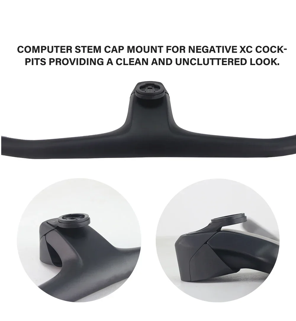 SYNCROS Fraser Ic Sl Wc/Dc/Xc Lenker Xc Vorbau 1.5/2.0 BIKE CNC Aluminium Top Cap Computerhalterung 0 Grad Garmin/Wahoo/Bryton – Detail 4
