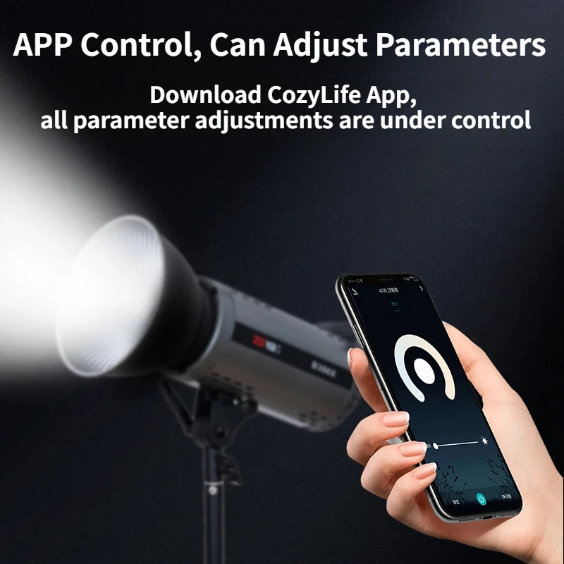 مصباح تصوير عالي الطاقة B300X للهواتف الذكية APP التحكم ملء الضوء ثنائي اللون LED ضوء ناعم استوديو صورة ضوء الكاميرا