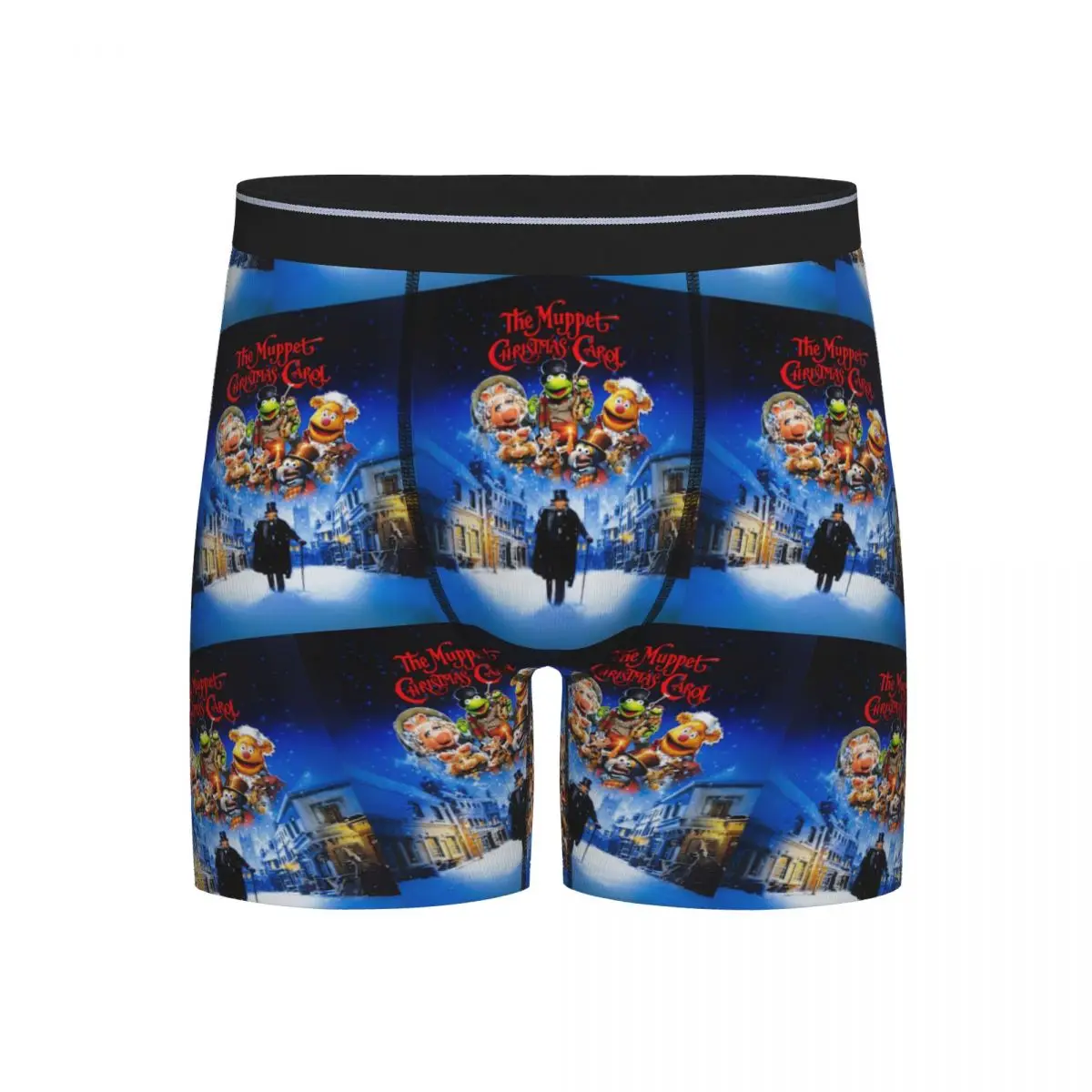 Muppet عيد الميلاد كارول طويل الملاكم السروال القصير الرجال سراويل داخلية ناعمة لهدايا صديقها أوم رجل