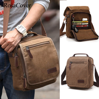 Vintage Canvas Messenger Bag Men Casual Travel Fashion Shoulder Bags Crossbody Men's Crossbody Bag Business Male Bolsa Masculina